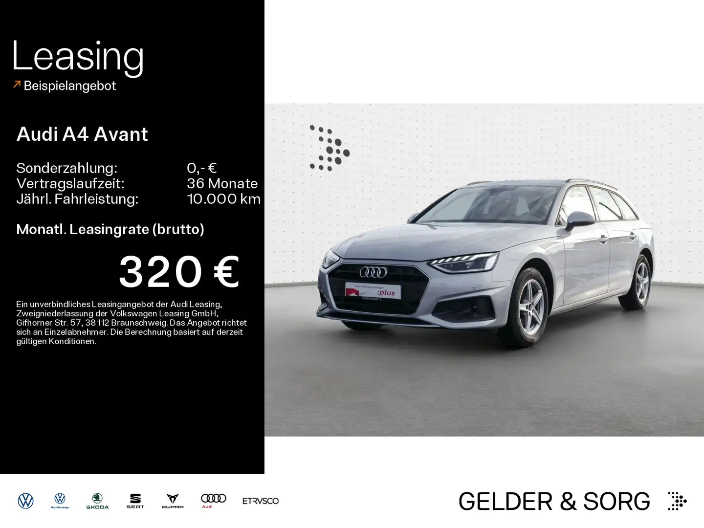 Audi A4 30 TDI LED*Navi*ACC*Sitzh. Silber - 1