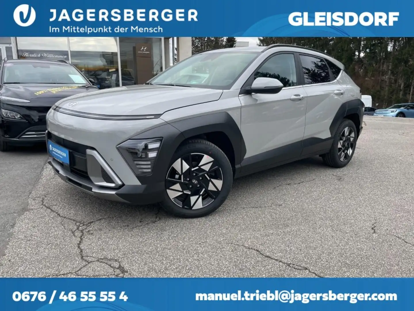 Hyundai KONA 1,6 Hybrid 2WD GO Plus DCT Aut. Grau - 1