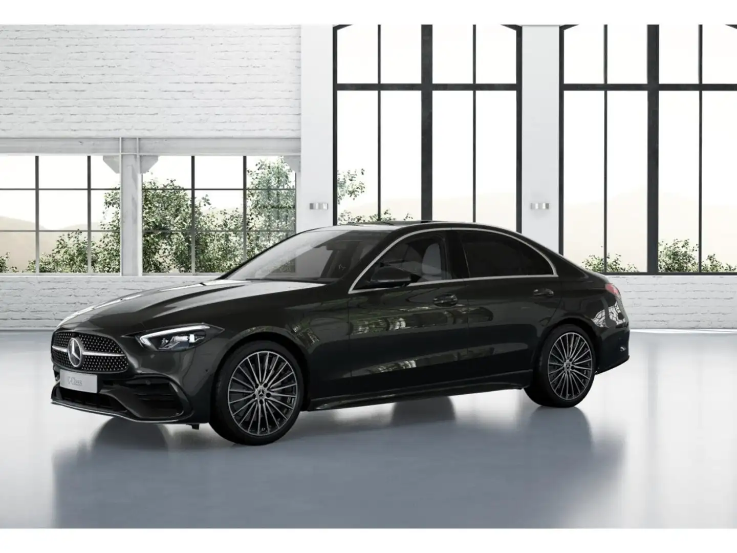 Mercedes-Benz C 180 AMG +MBUX+Perf-AGA+Pano+AHK+SpurW+W-Paket Gris - 2