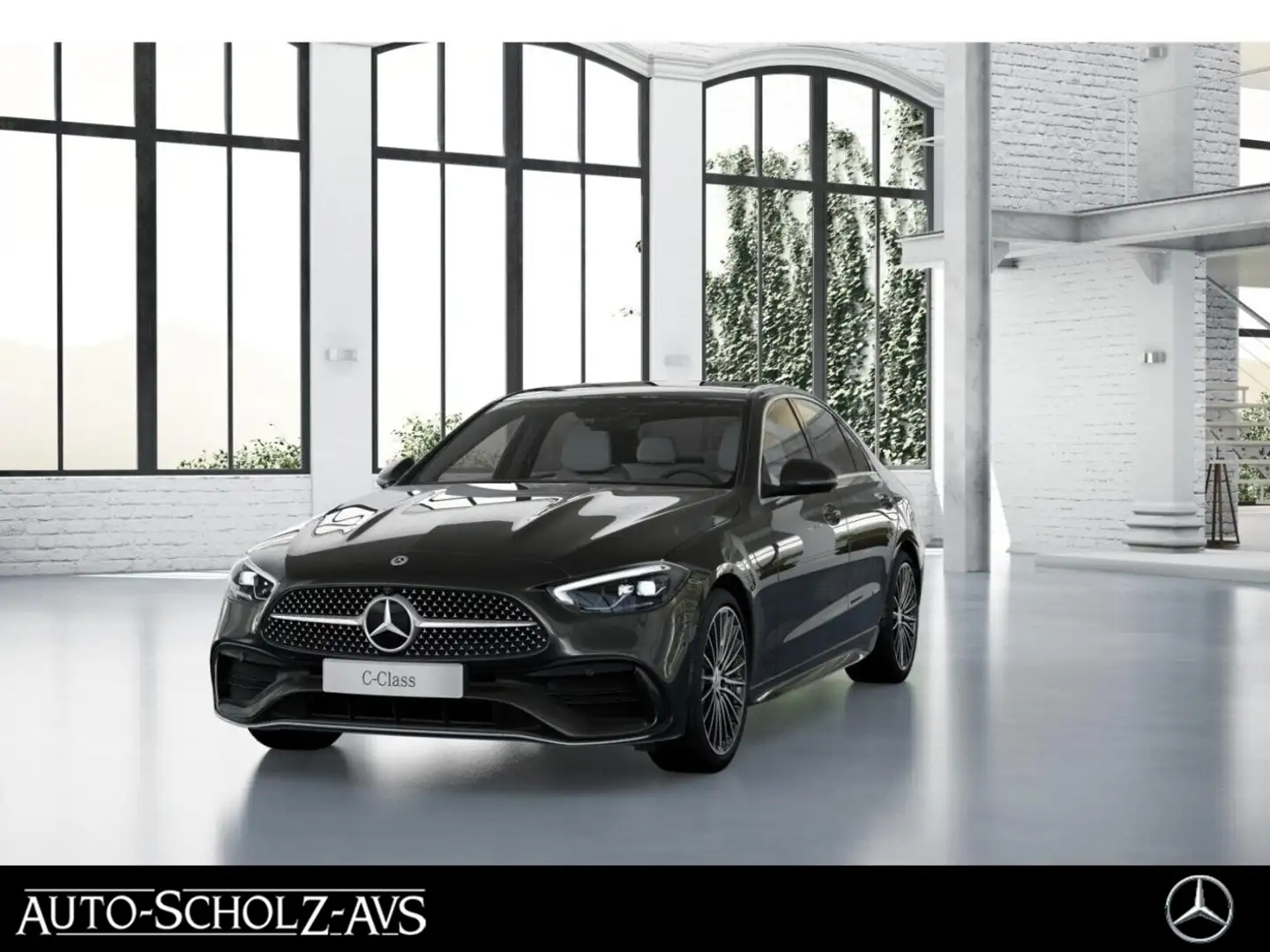 Mercedes-Benz C 180 AMG +MBUX+Perf-AGA+Pano+AHK+SpurW+W-Paket Gris - 1
