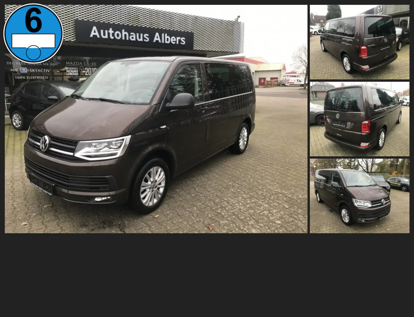 Volkswagen T6 Multivan 2.0 TDI , LED-Scheinw., 7.Sitze, PDC, ALU-17 Braun - 1