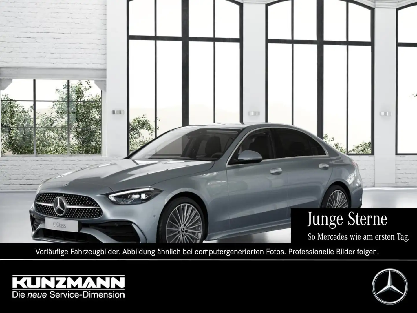 Mercedes-Benz C 220 d AMG Navi Distronic Memory AHK Kamera Silber - 1