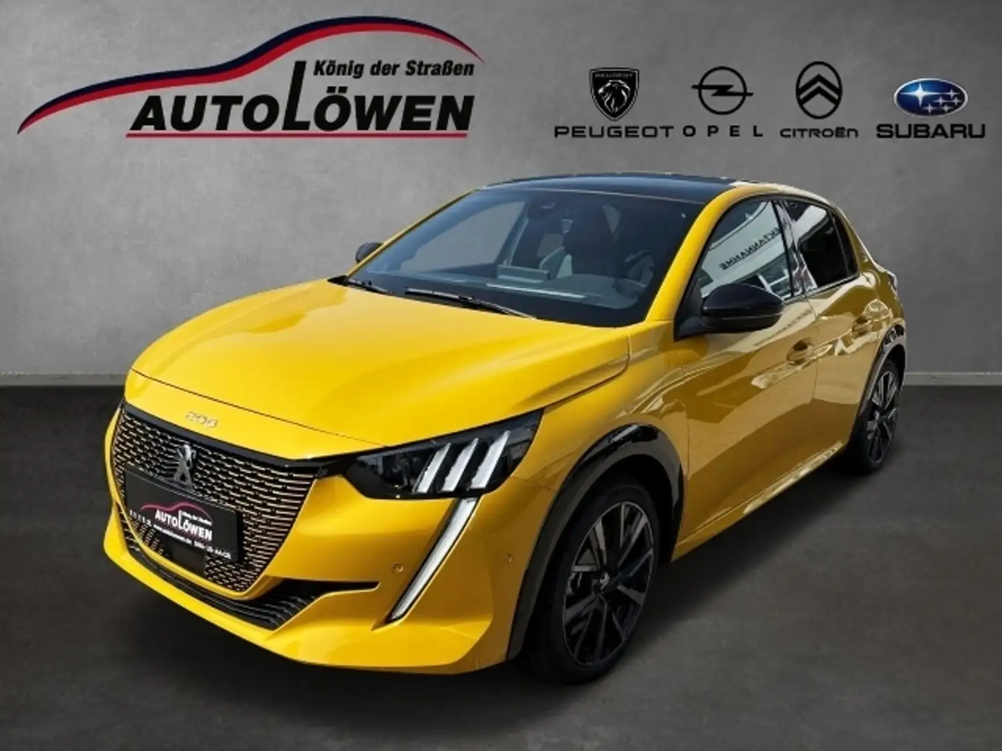 Peugeot e-208 GT Jaune - 1