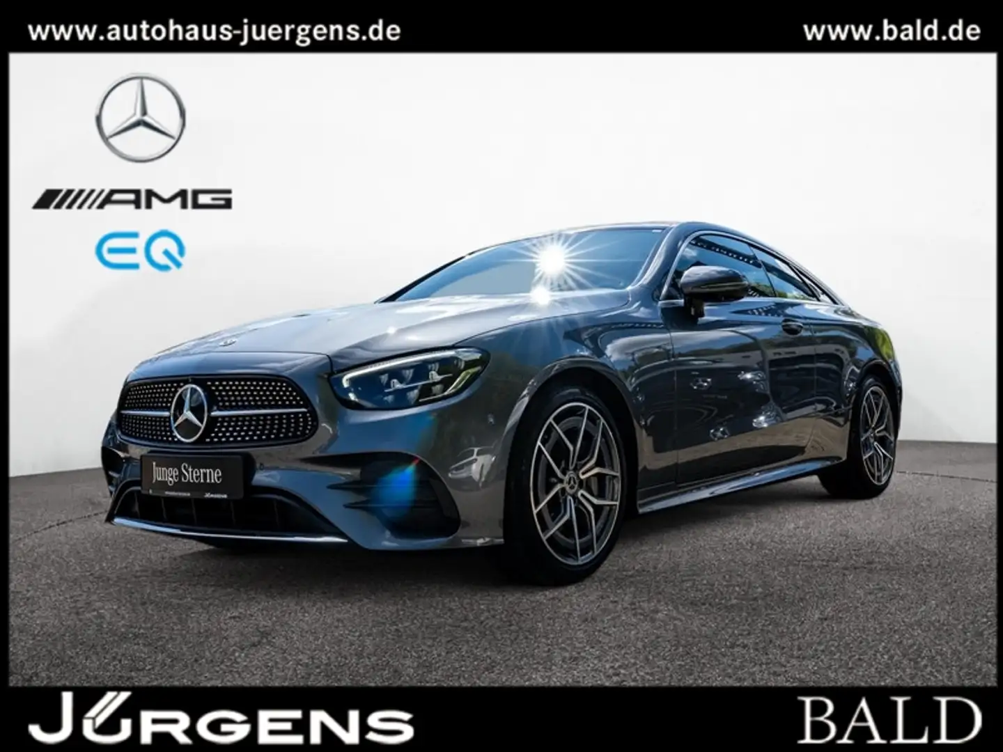 Mercedes-Benz E 300 Coupé AMG-Sport/LED/360/Pano/Totw/SHZ/19' Grijs - 2