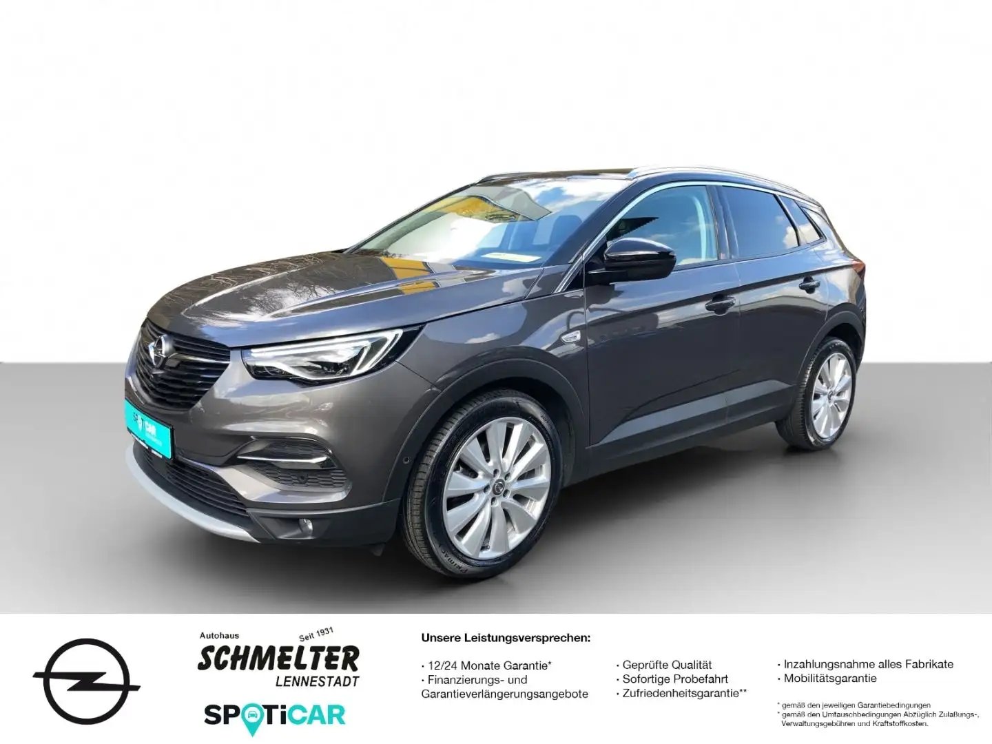 Opel Grandland X Ultimate 1.6 Turbo Leder Kamera usw. Grau - 1