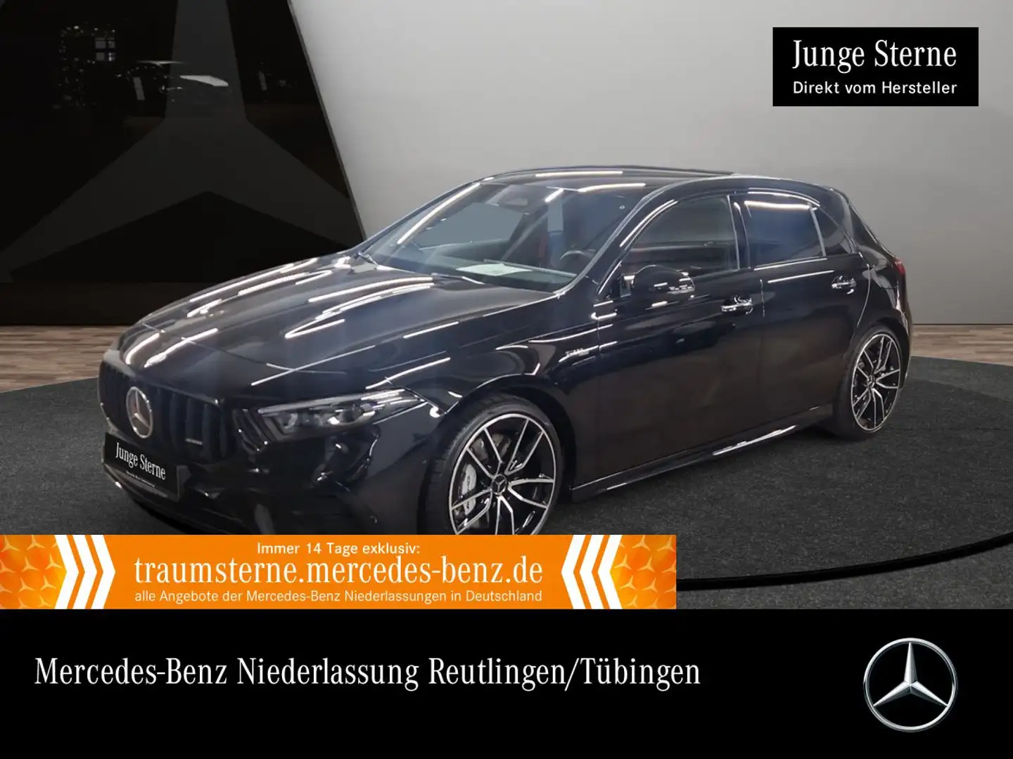 Mercedes-Benz A 35 AMG A 35 4M Kompakt AMG+MULTIBEAM+BURMESTER+PERFSITZE Schwarz - 1