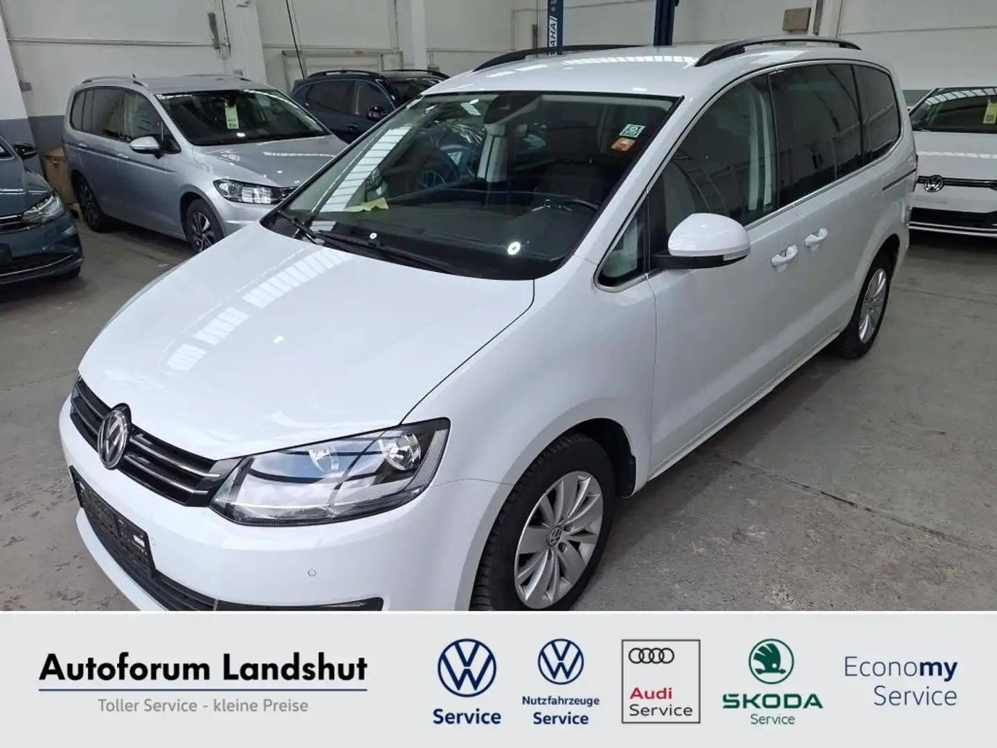 Volkswagen Sharan 2.0 TDI Comfortline 7SITZ*KLIMA*SHZ*DSG* Weiß - 1