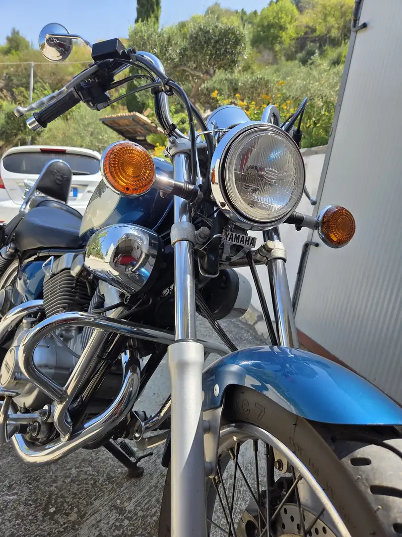 Yamaha XV 125 custom Blauw - 1