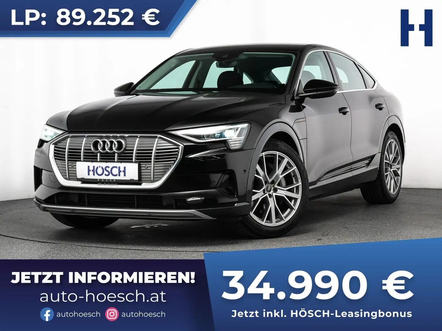 Audi e-tron SB 55 quattro Advanced PREISKNALLER MEGA ANGEBOT++ Schwarz - 1