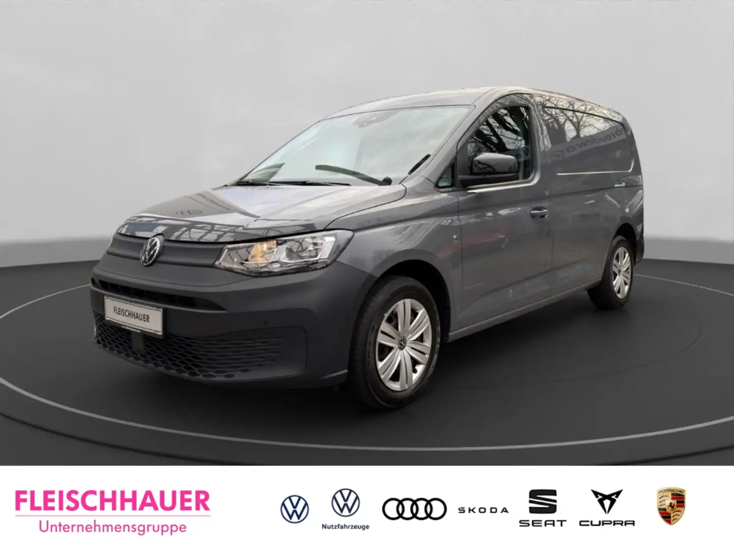 Volkswagen Caddy 2.0 TDI Navi DAB Ausparkassistent Spurwechselassis Grau - 1