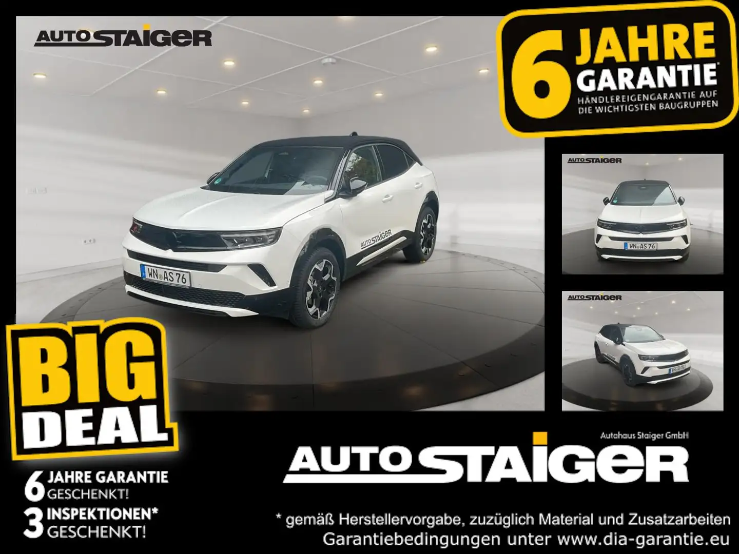 Opel Mokka 1.2 Turbo GS ACC+LED+Navi+SHZ+Winterp.+LM Weiß - 1