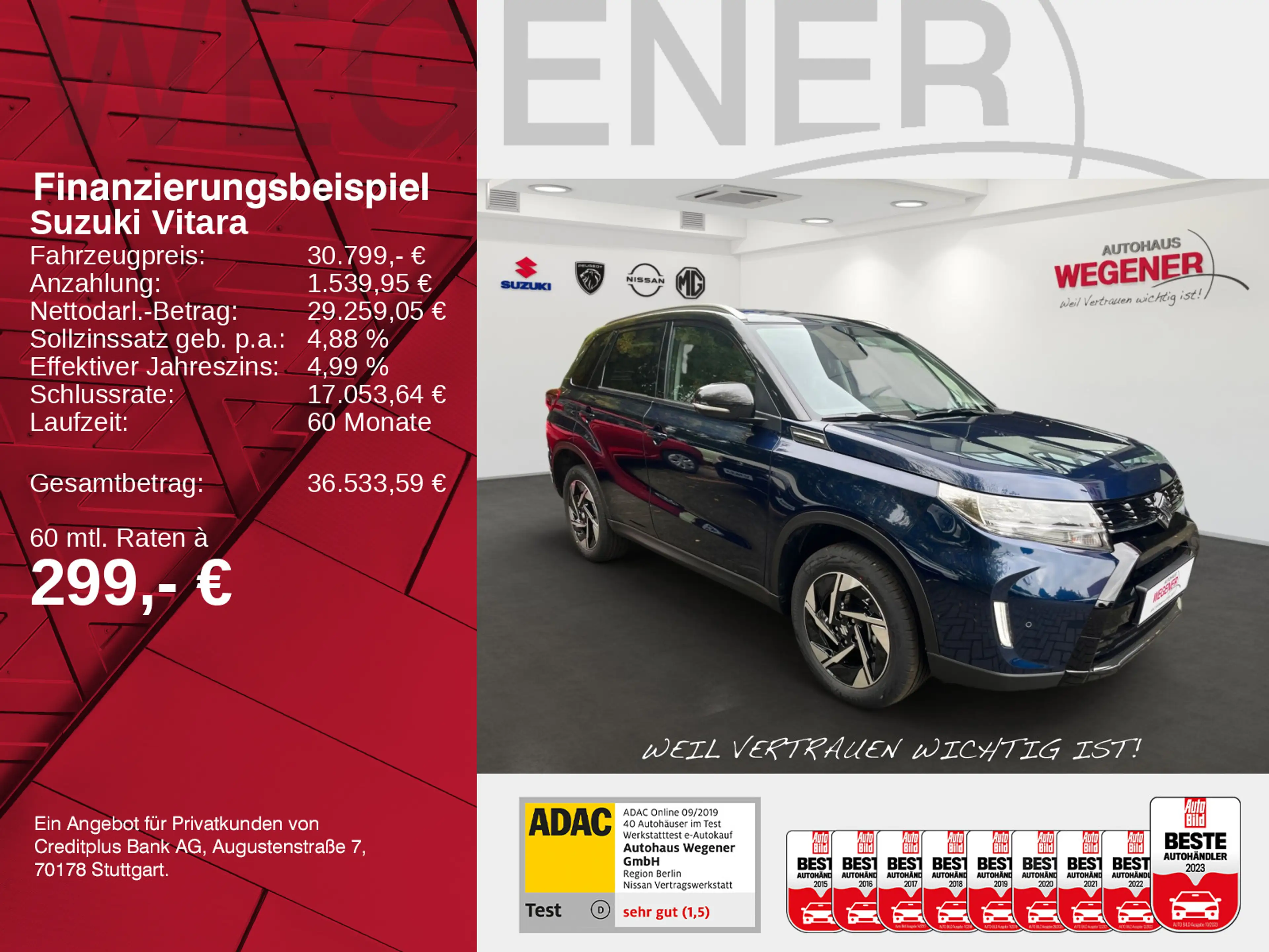 Suzuki Vitara VITARA 1,4 COMFORT+ Automatik PANO+NAVI+LED+ACC+ — photo 2