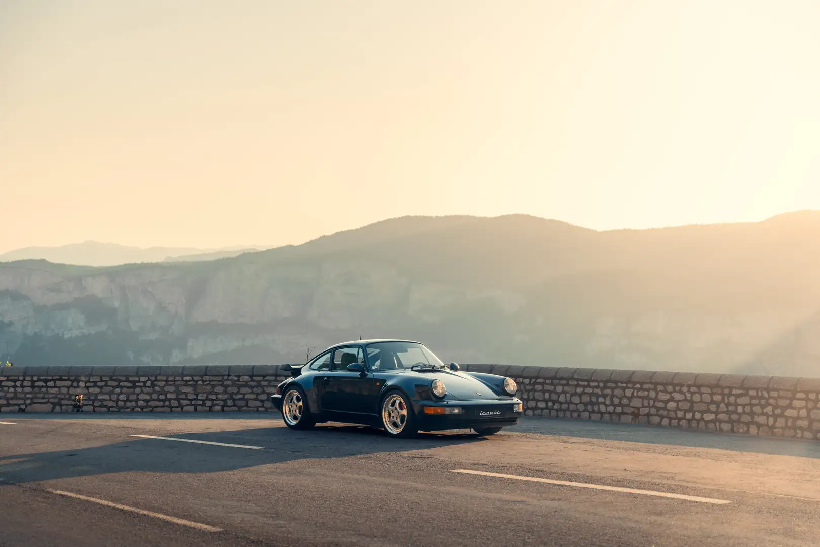 Porsche 964 Turbo 3.6 Bleu - 1