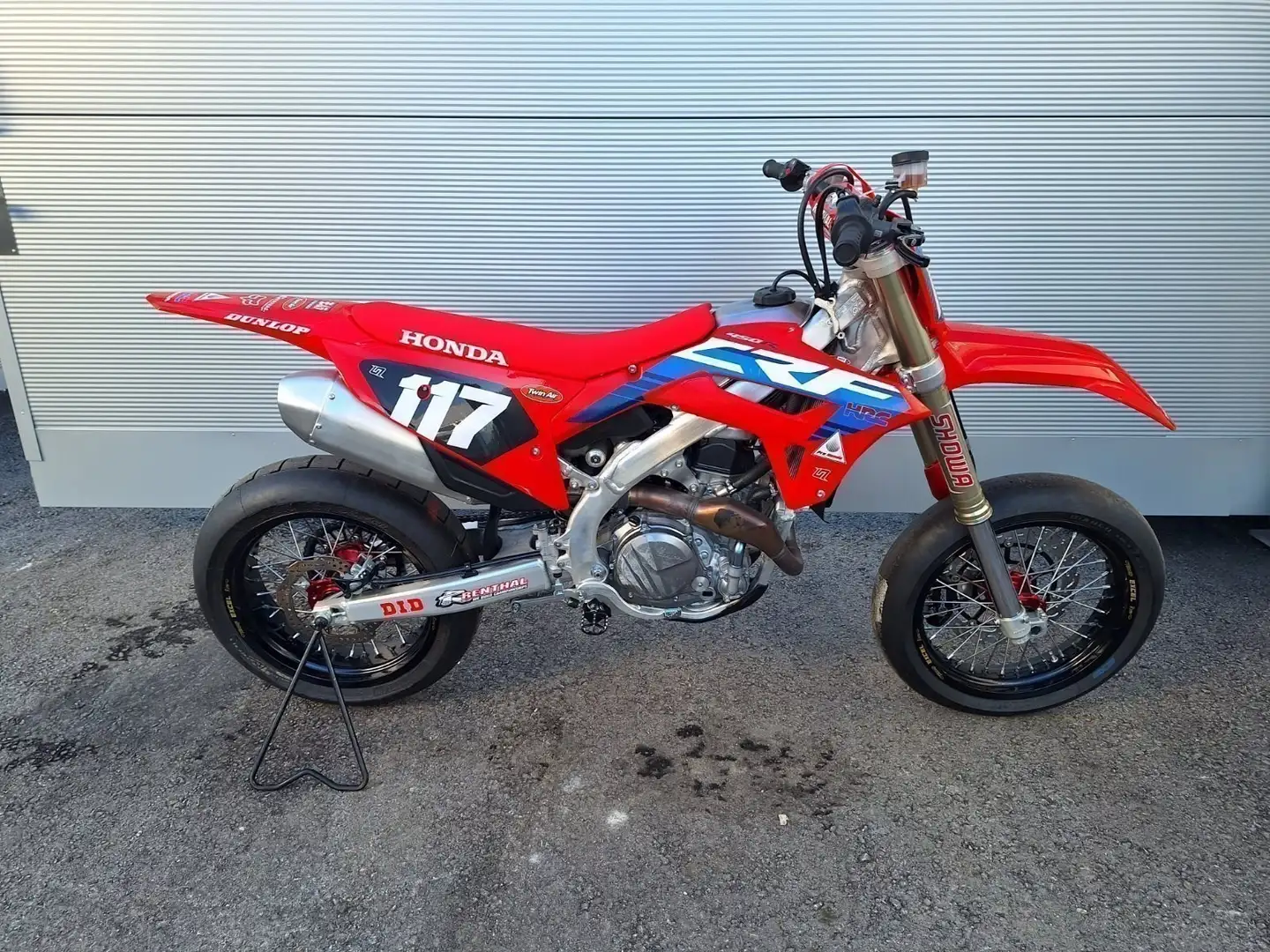 Honda CRF 450 Supermoto Umbau für Rennstrecke Rot - 1