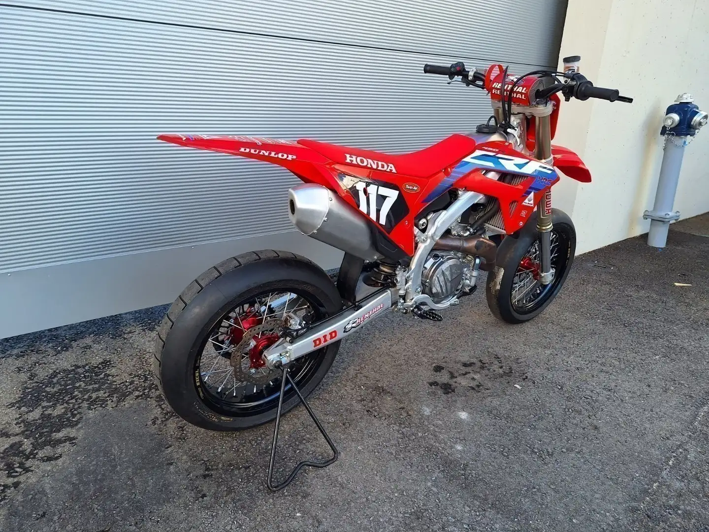 Honda CRF 450 Supermoto Umbau für Rennstrecke Rot - 2