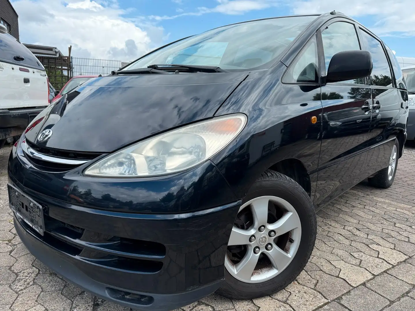 Toyota Previa 2.4  6Sitzer Auto ,Klima,Schiebedach,AHK Чорний - 1