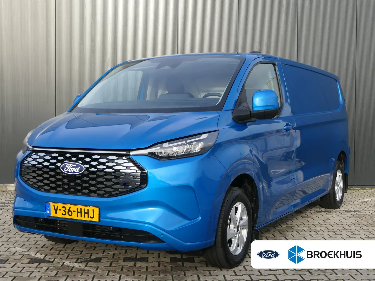 Ford Transit Custom E-Transit 320 L2H1 Limited 65 kWh | Sortimo Inrich Bleu - 1