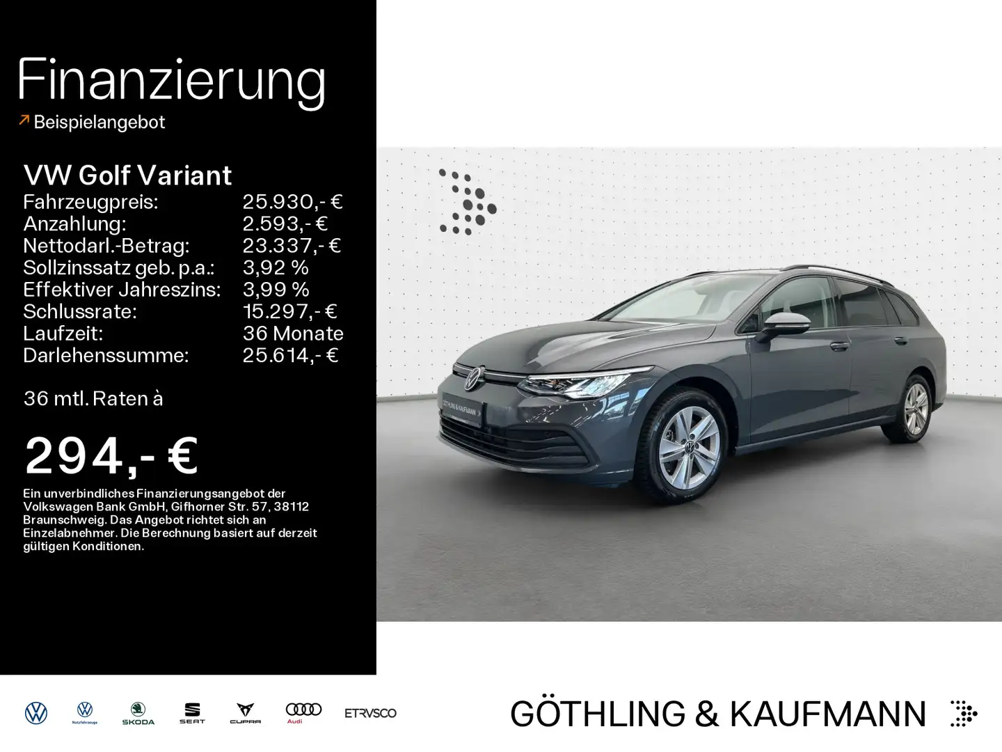 Volkswagen Golf Variant Life 2.0 TDI 110kW*DSG*NAVI*SHZ*ACC Grigio - 1