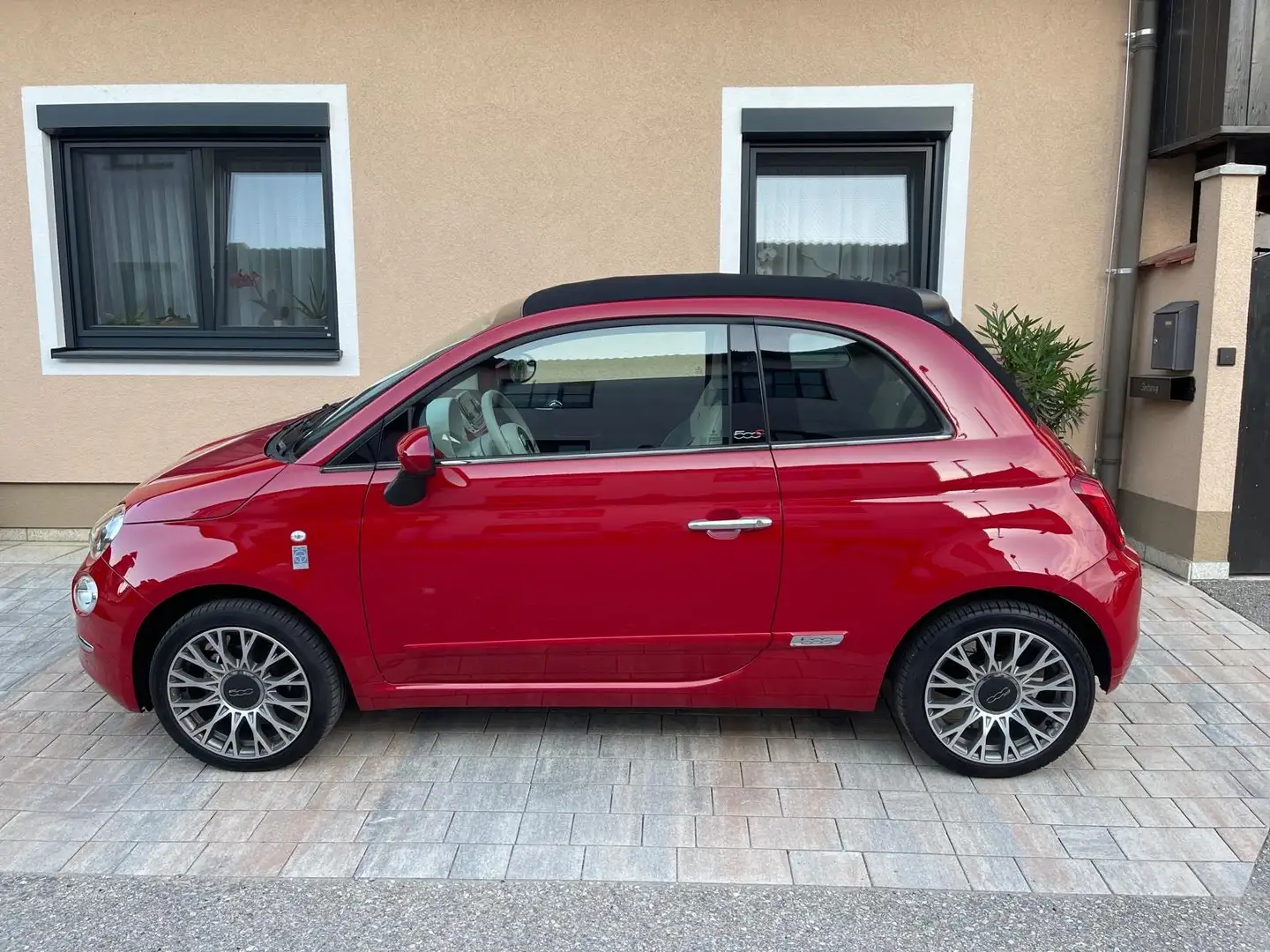 Fiat 500C 1,2 69 Lounge Rot - 1