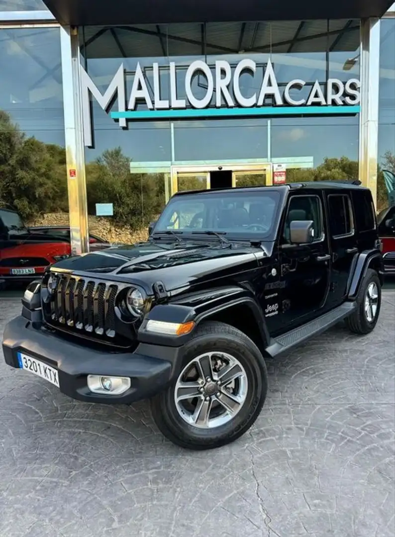 Jeep Wrangler 4p 2.2 CRD Sahara 8ATX E6D Negro - 1