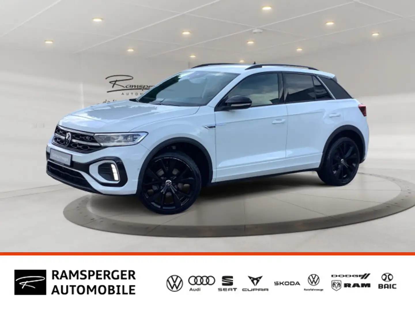 Volkswagen T-Roc 1.5 TSI DSG R-Line ACC Matrix Navi Keyless Weiß - 1