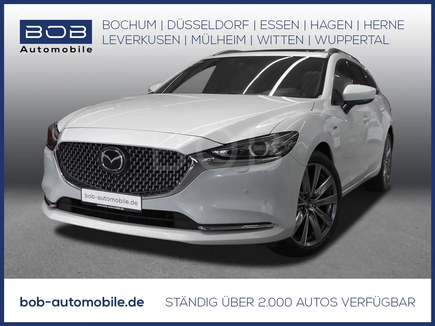 Mazda 6 Kombi G 194 Aut. 20th Anniversary GlasSchiebeD NAV Wit - 1
