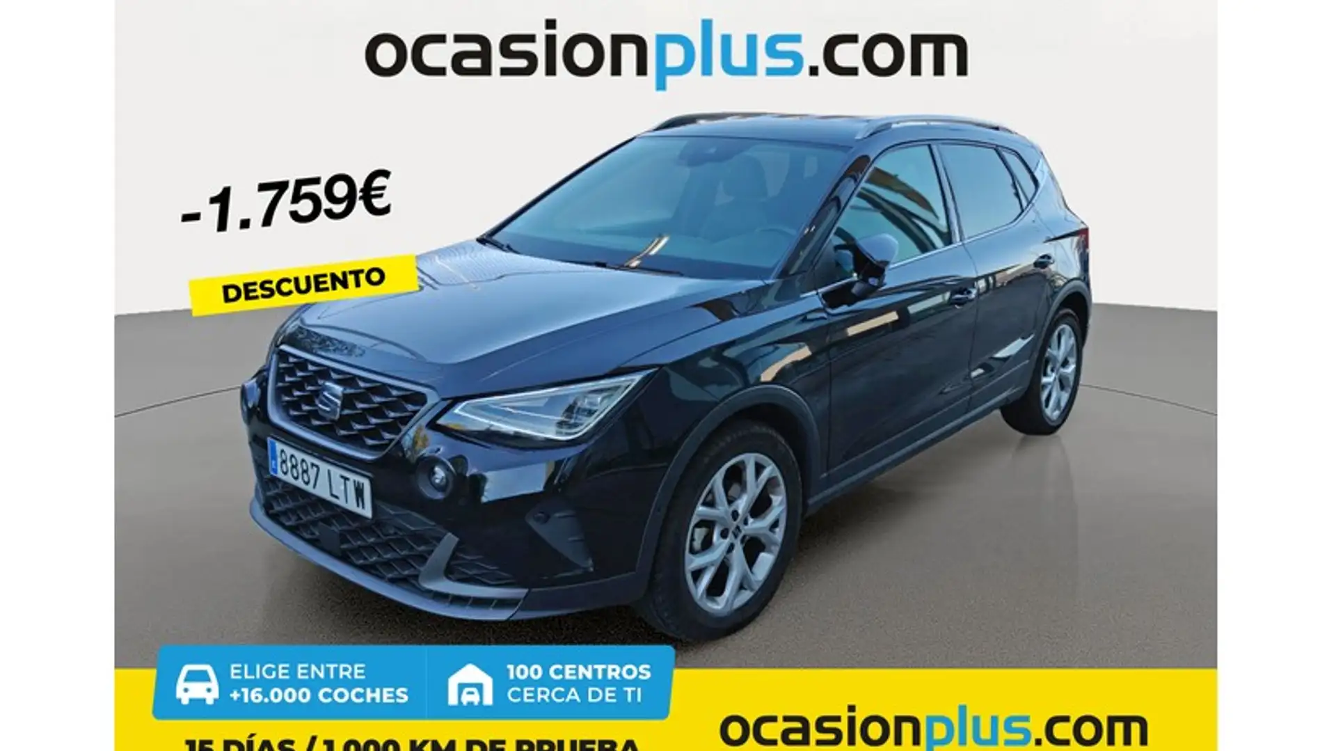 SEAT Arona 1.0 TGI S&S FR 90 Zwart - 1