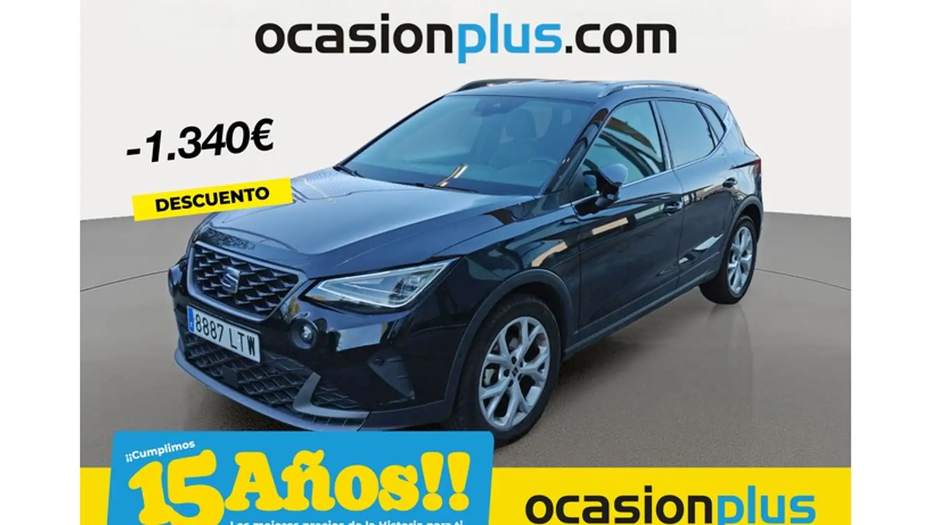 SEAT Arona 1.0 TGI S&S FR 90 Negro - 1