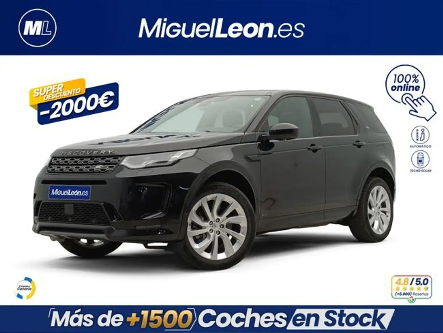 Land Rover Discovery Sport 1.5 I3 PHEV R-Dynamic Base AWD Auto Negro - 1
