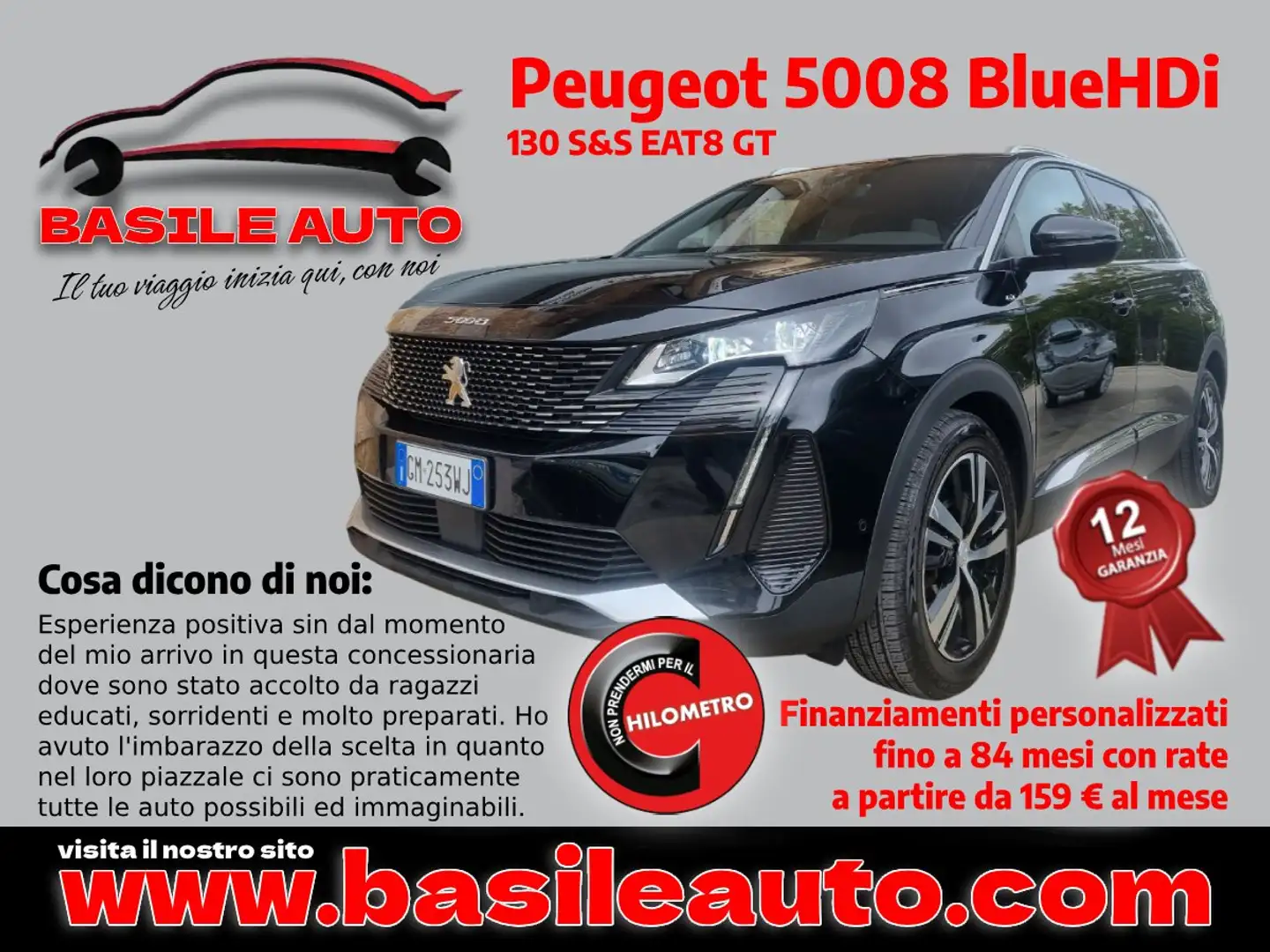 Peugeot 5008 5008 II 2021 1.5 bluehdi GT s Noir - 1