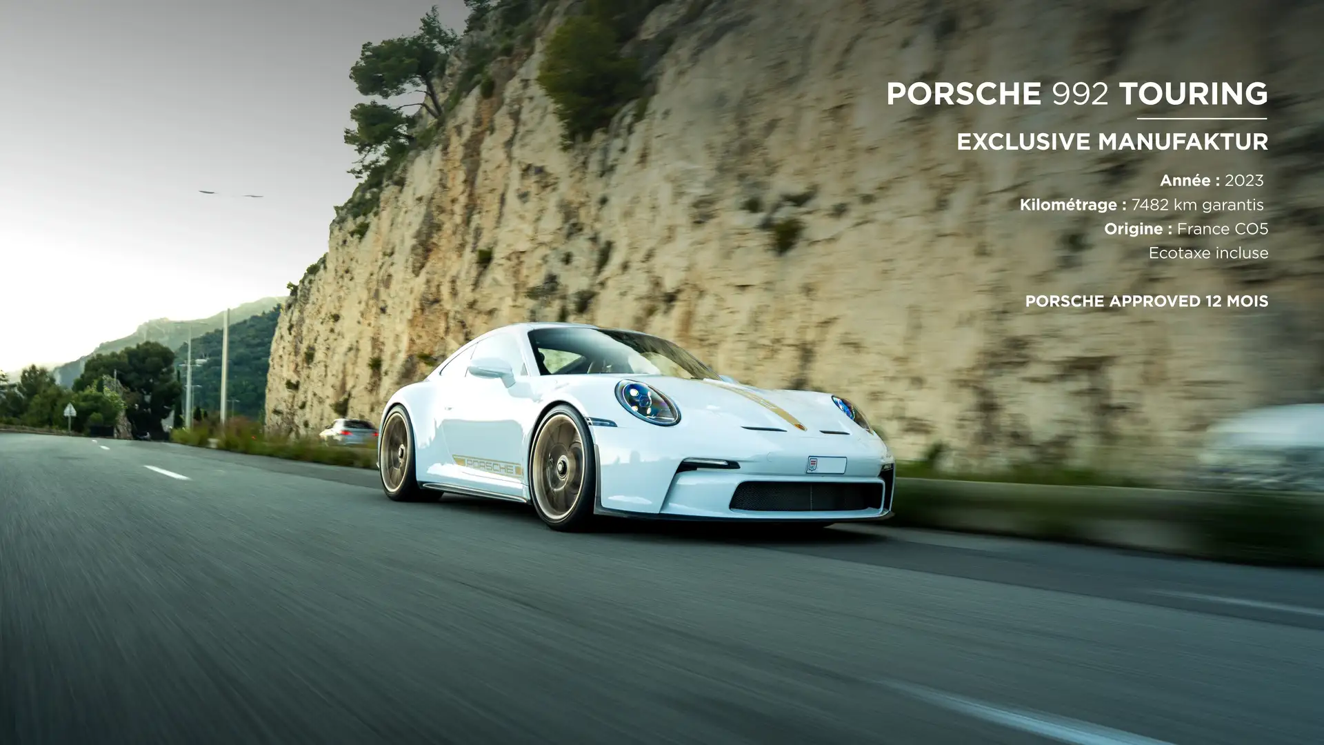 Porsche 992 992 GT3 Touring PORSCHE Exclusive Manufaktur Blanc - 1