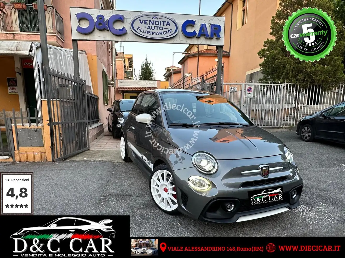 Abarth 595 595 1.4 t-jet Turismo 165cv KONI | RECORD MONZA| Gris - 1