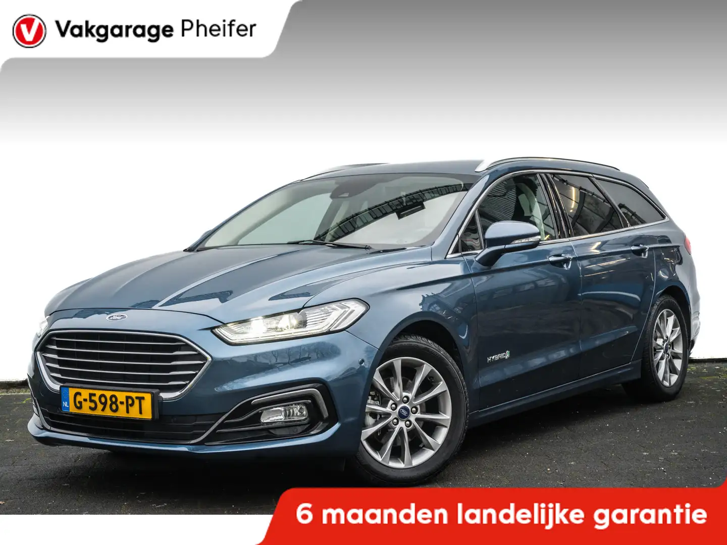 Ford Mondeo Wagon 2.0 IVCT 187pk HEV Titanium Trekhaak/ Ledere Blauw - 1