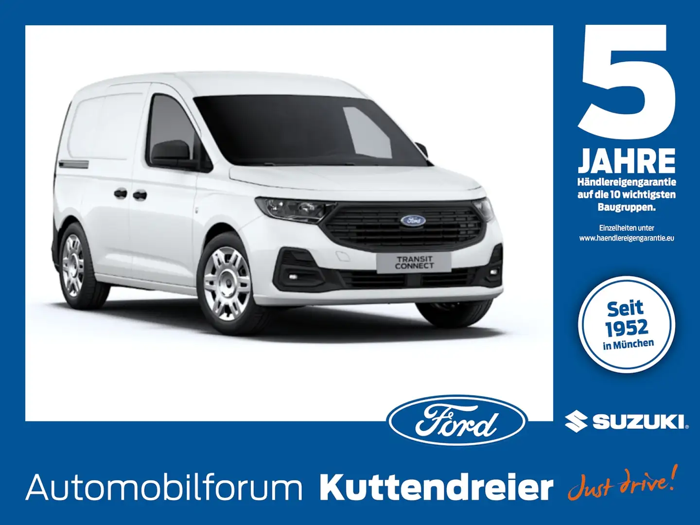 Ford Transit Connect Kasten 2.0 EcoBlue L2 Kasten Trend Weiß - 1