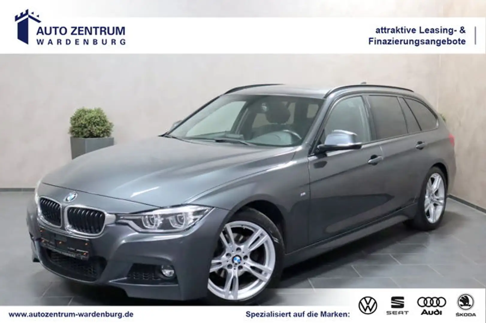 BMW 318 Touring Aut. M Sport B&W LED AHK PANO NAVI Gris - 1
