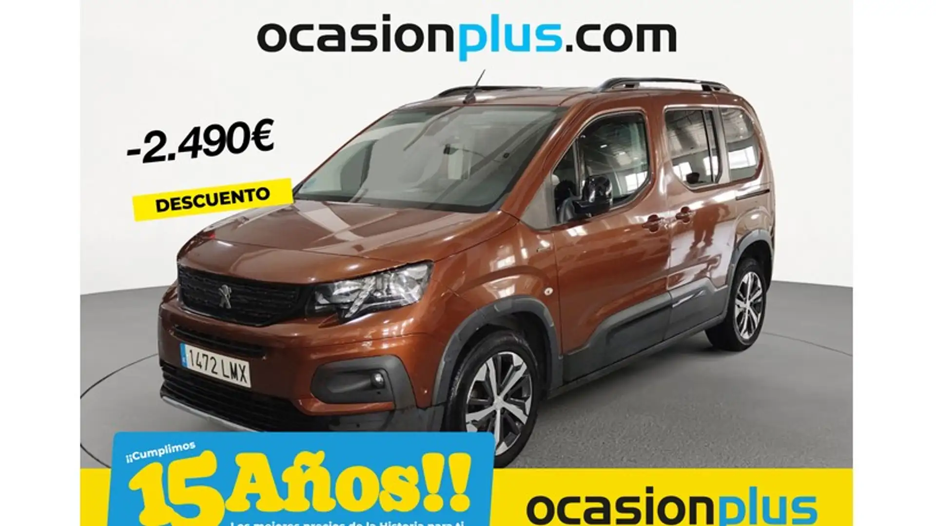 Peugeot Rifter 1.5BlueHDi S&S Standard GT Line 100 Bruin - 1