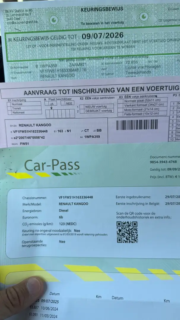 Renault Kangoo Maxi_4500 €netto_Gekeurd+garantie Wit - 2