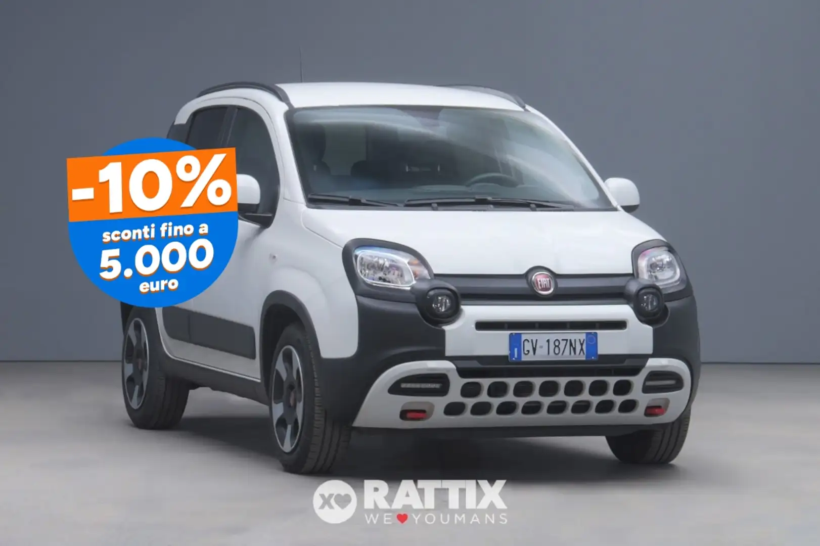 Fiat Panda 1.0 Firefly Hybrid 70CV Cross 5p.ti Bianco - 1