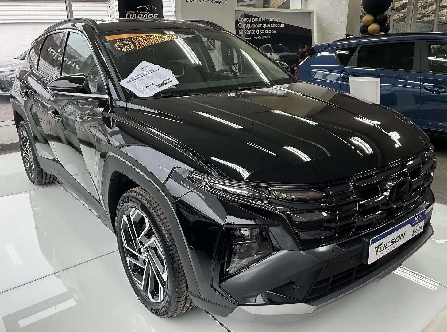 Hyundai TUCSON SHINE HYBRID 1.6 T-GDi 215CV - NEUVE DE STOCK Noir - 2
