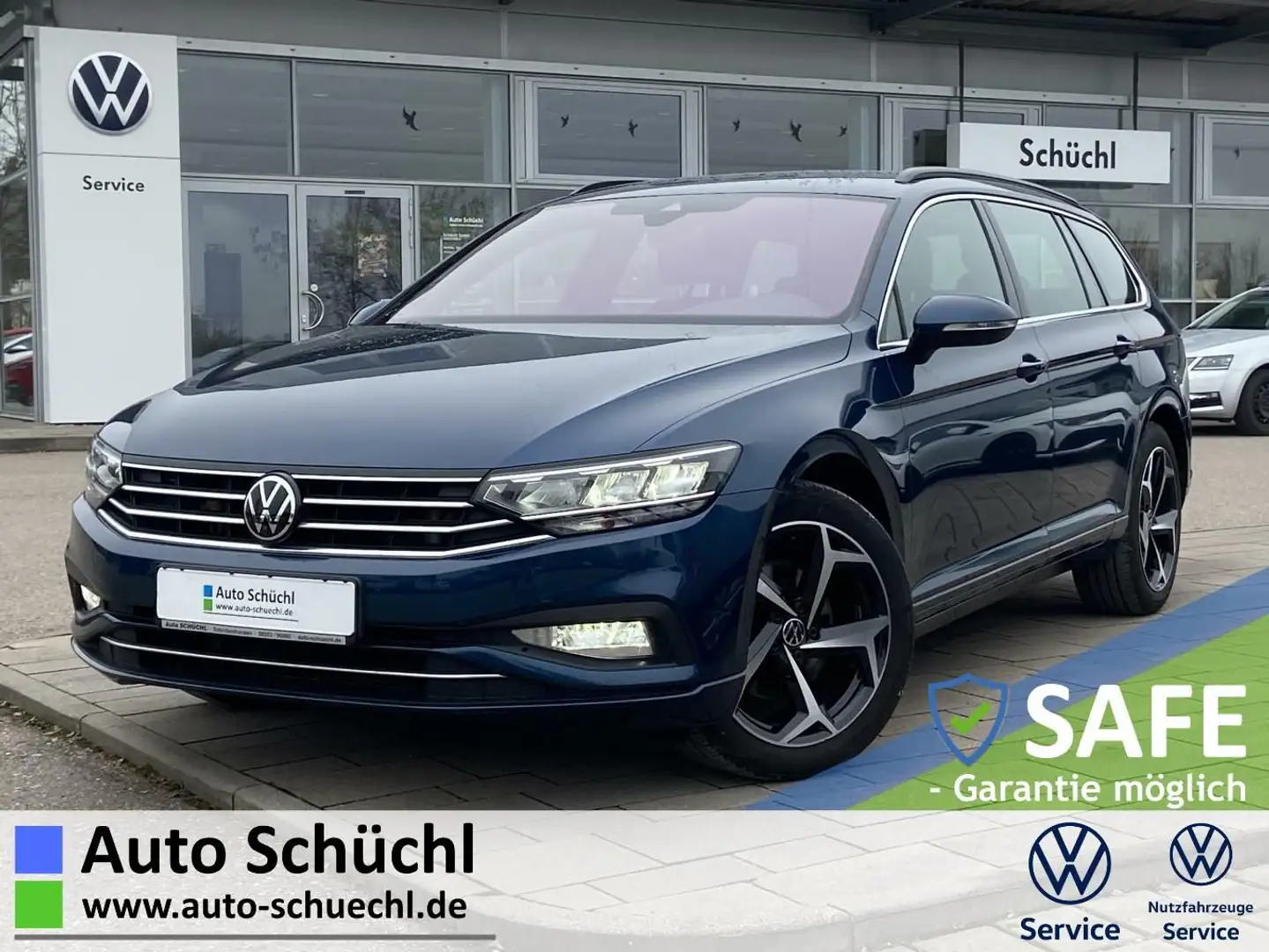 Volkswagen Passat Variant 2.0 TDI Business AHK+LEDER+EL.VOR Blau - 1
