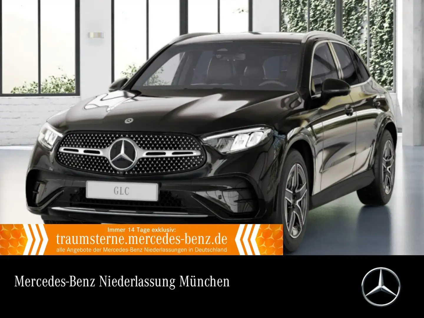 Mercedes-Benz GLC 200 4M AMG+360+AHK+LED+TOTW+KEYLESS+9G Schwarz - 1