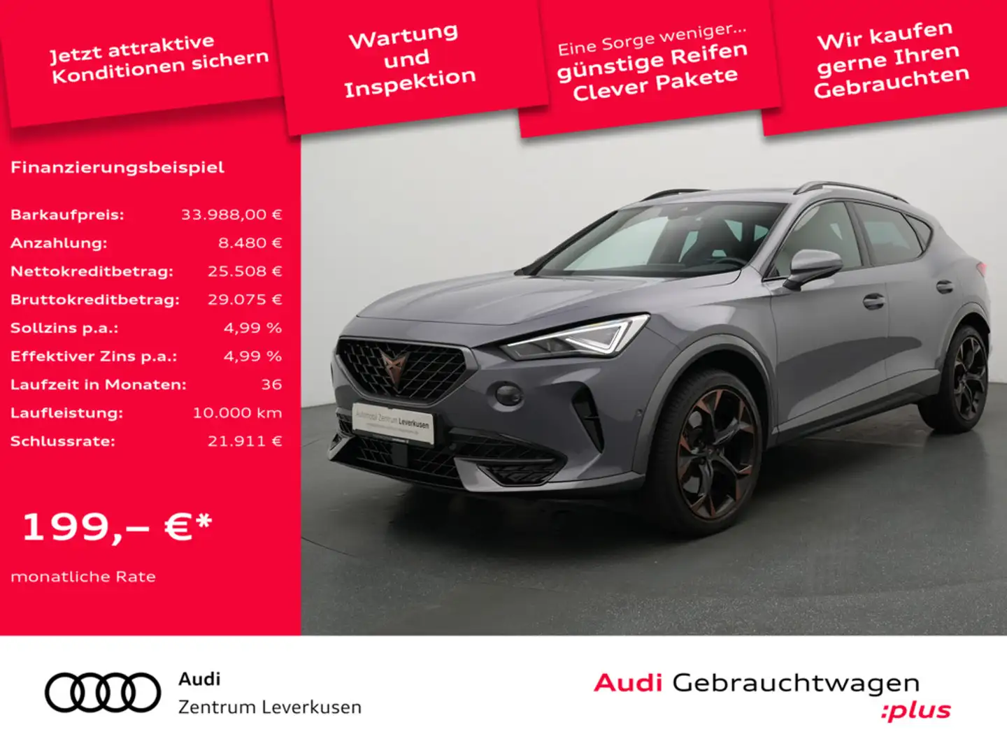 CUPRA Formentor VZ PANO MATRIX AHK ACC LEDER DCC NA Grau - 1