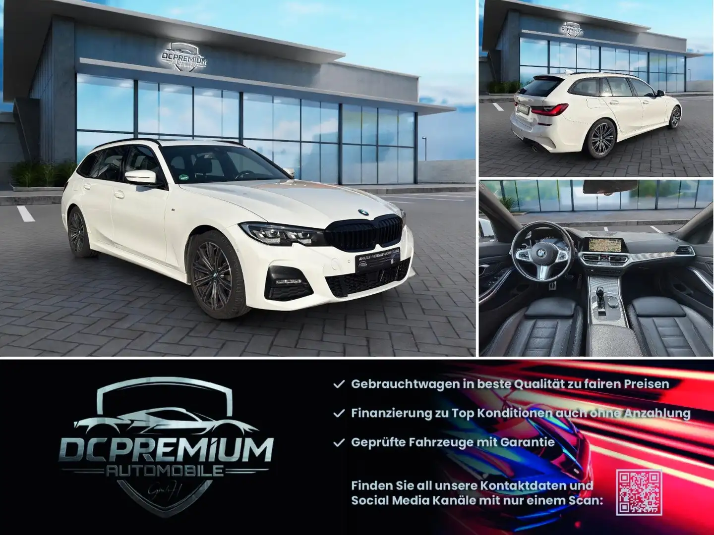 BMW 320 d M Sport Hybrid,Harman,Panorama,LiveCo Blanc - 1