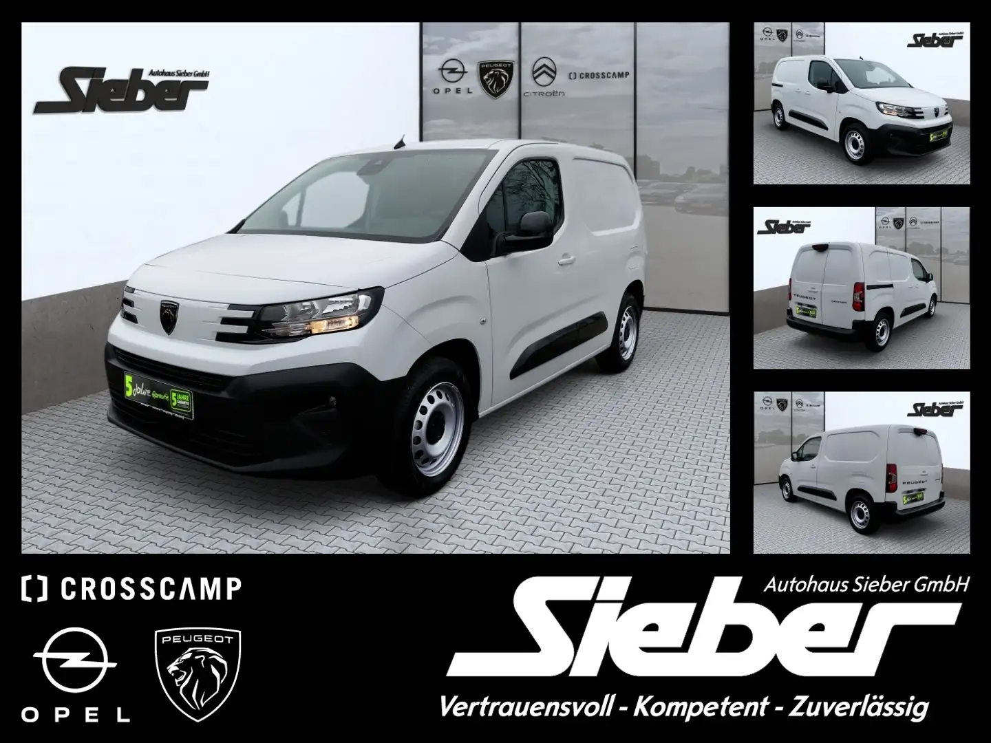 Peugeot Partner 1.5 BlueHDi S&S TEMPOMAT Weiß - 1