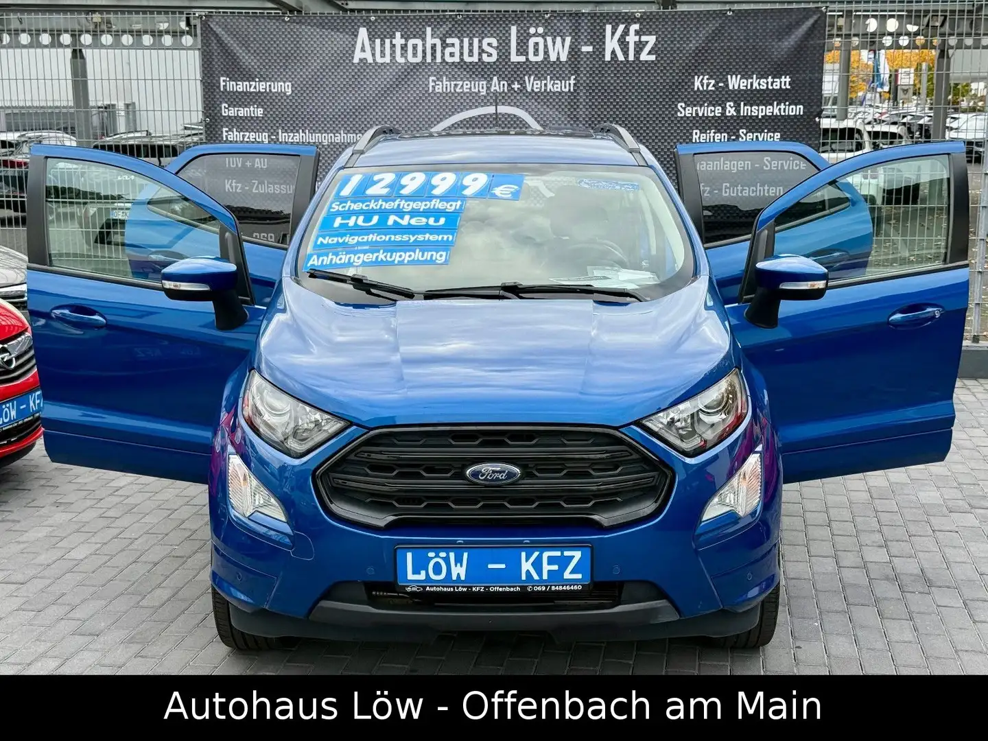 Ford EcoSport ST-Line SCHECKHEFTGEPFLEGT SR + WR AHK Blau - 1