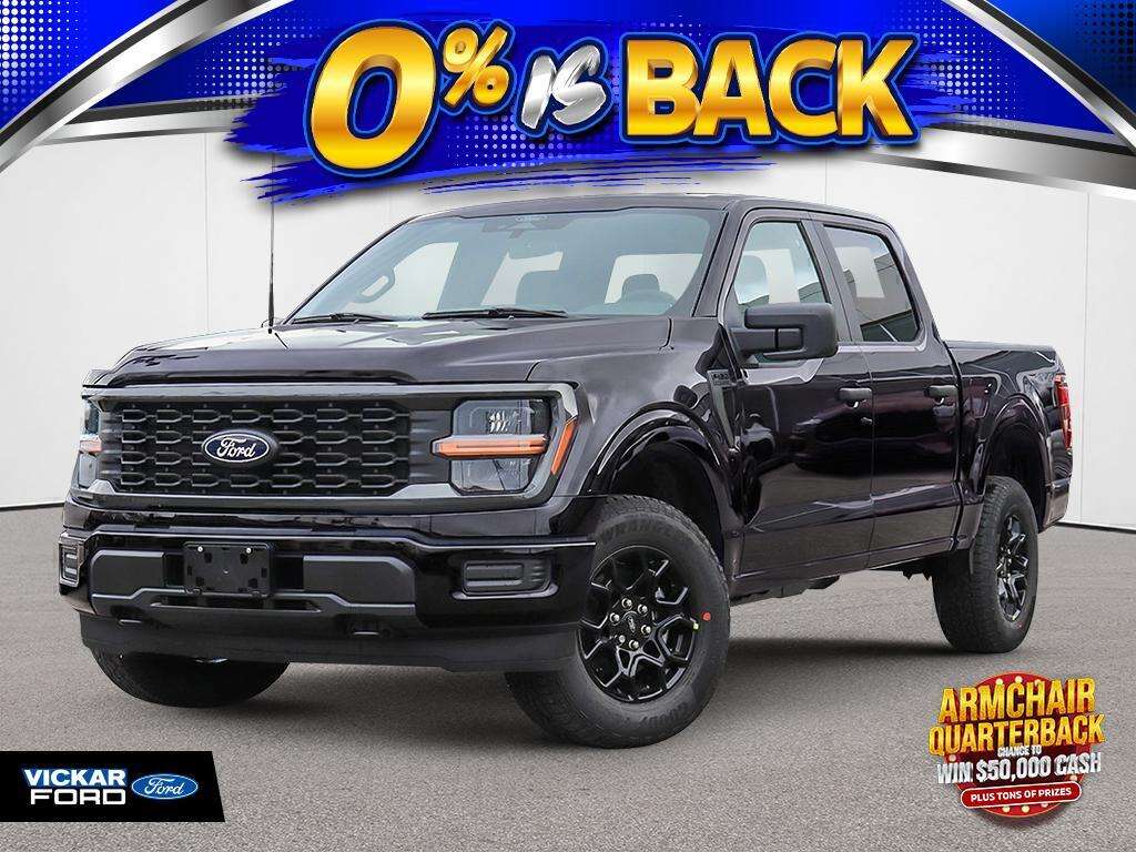 Black 2026 Ford F-150 Pickup Truck Four-Wheel Drive Automatic