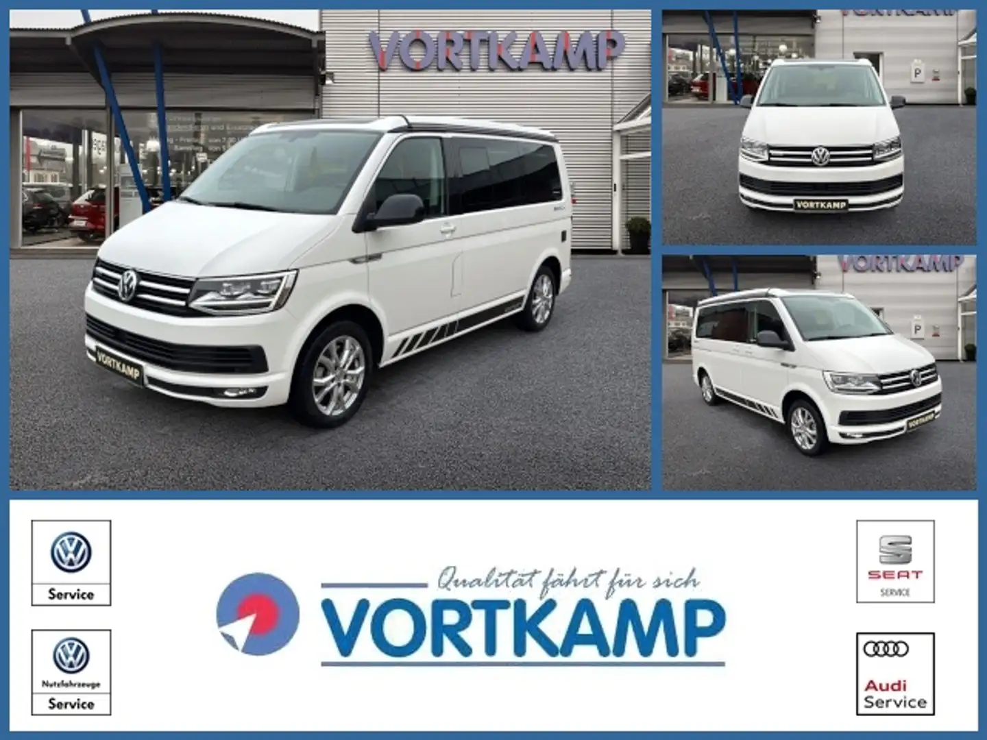 Volkswagen T6 California Beach Edition 4Motion AHK R-KAMERA Weiß - 1