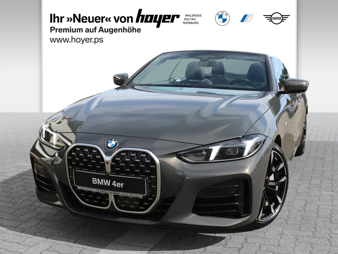 BMW 430 d Cabrio M Sportpaket Innovationspaket Live Cockpi Grau - 2