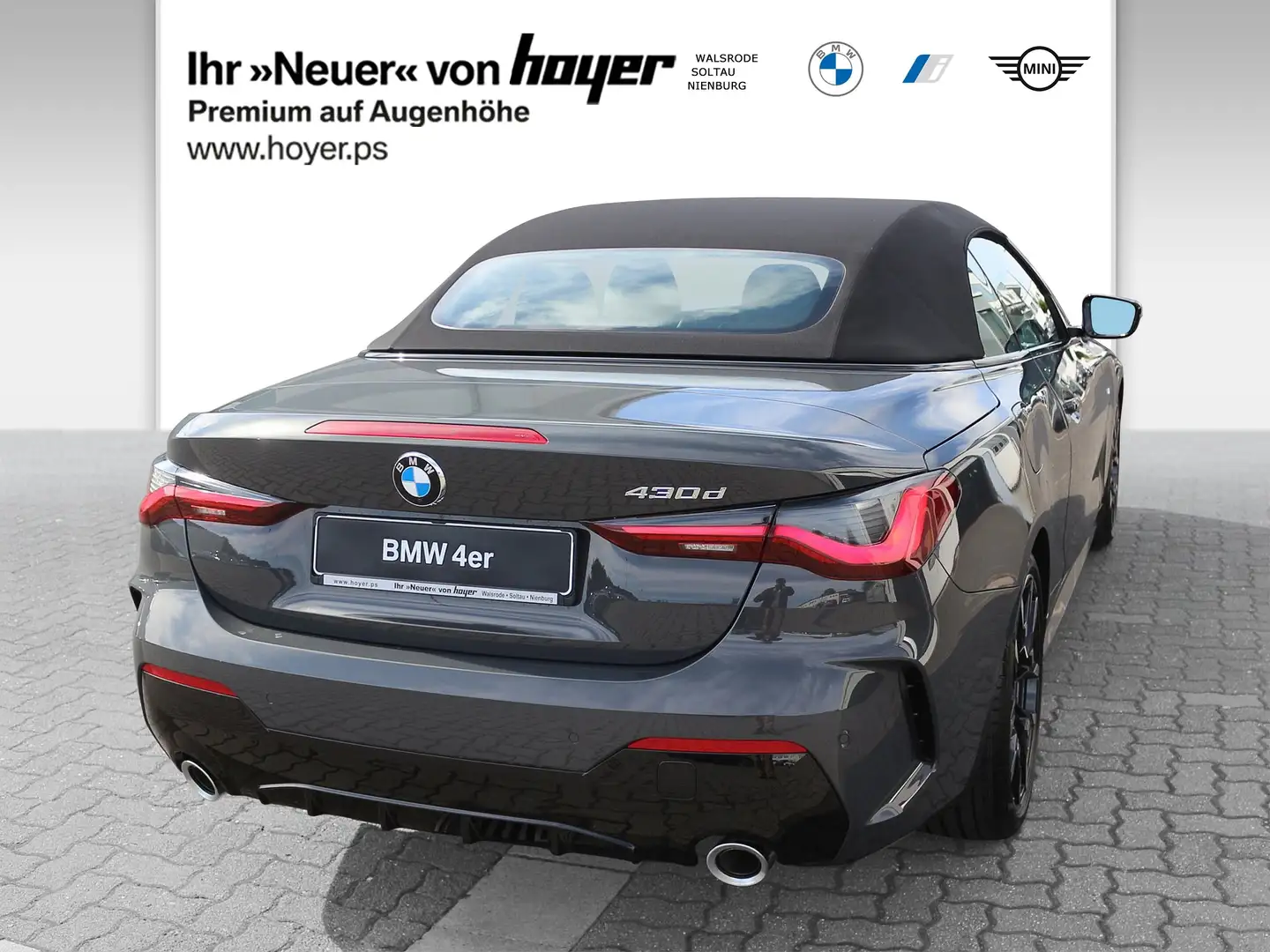 BMW 430 d Cabrio M Sportpaket Innovationspaket Live Cockpi Grau - 2
