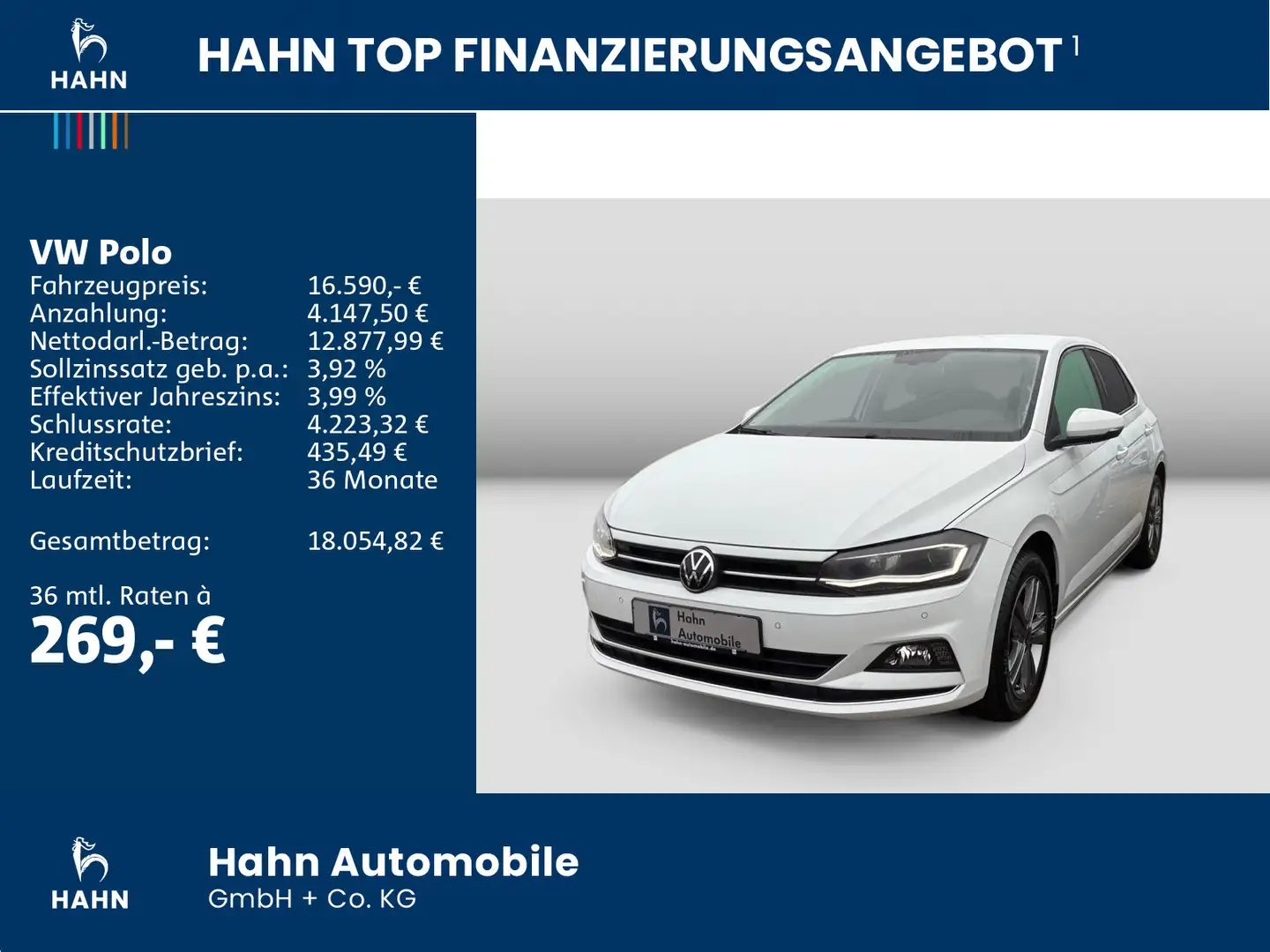 Volkswagen Polo 1.0TSI DSG Highline ACC Cam LED Navi Sitzhe Weiß - 2